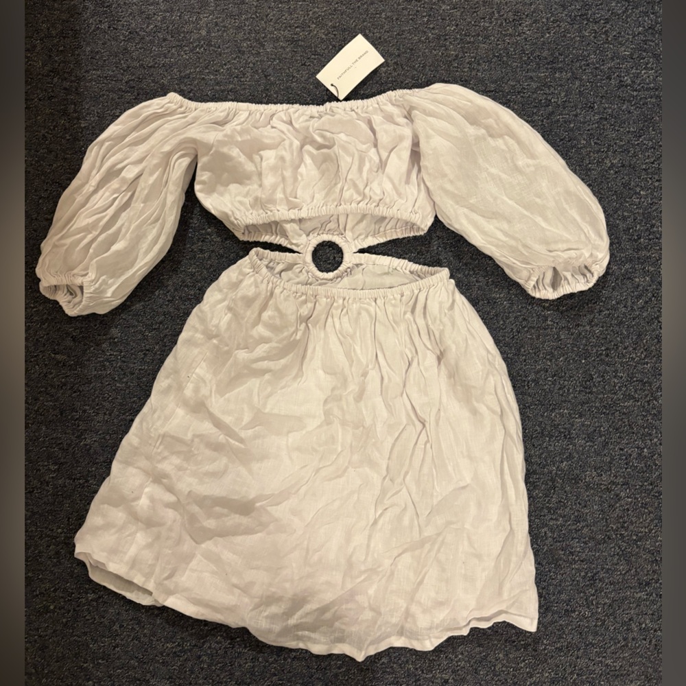 Faithfull the Brand Almero Linen Mini Dress